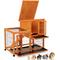 Show in main carousel: Coziwow 2-Tier Wooden Rabbit Hutch Small Animal Cage with Wheels, Orange slide 6 of 11