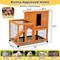 Show in main carousel: Coziwow 2-Tier Wooden Rabbit Hutch Small Animal Cage with Wheels, Orange slide 2 of 11