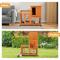 Show in main carousel: Coziwow 2-Tier Wooden Rabbit Hutch Small Animal Cage with Wheels, Orange slide 7 of 11