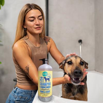 Show full view: PAWS & BONES 2-in-1 Dog & Cat Shampoo & Conditioner, Vanilla Scented, 32-fl oz bottle slide 5 of 7