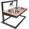 Show in main carousel: Wrangler Adjustable Elevated Feeder Dog Bowl, Black/Brown, 6.7-cup slide 4 of 10