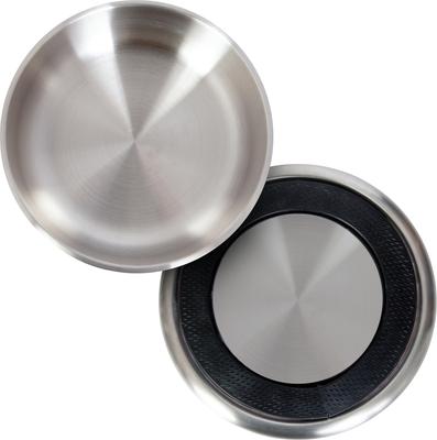 Show full view: Wrangler Double Walled Stainless Steel Dog Bowl, Silver, 42-oz slide 5 of 6