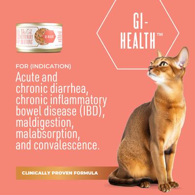 Show full view: Tiki Cat Veterinary Solutions GI-Health Chicken, Egg & Pumpkin Recipe Shredded Grain-Free Wet Cat Food, 2.8-oz can, case of 18 slide 3 of 12