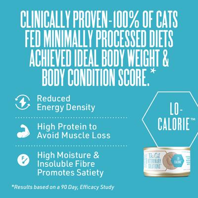 Show full view: Tiki Cat Veterinary Solutions Lo-Calorie Chicken & Tilapia Recipe Pate Grain-Free Wet Cat Food, 2.8-oz can, case of 18 slide 4 of 11