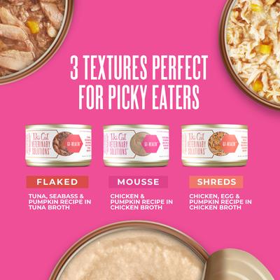 Show full view: Tiki Cat Veterinary Solutions GI-Health Chicken & Pumpkin Recipe Pate Wet Cat Food, 2.8-oz can, case of 18 slide 7 of 12