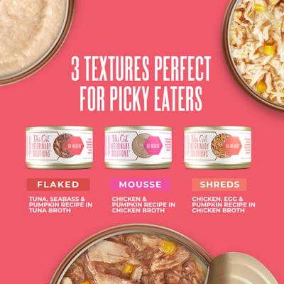 Show full view: Tiki Cat Veterinary Solutions GI-Health Trial Variety Pack Grain-Free Wet Cat Food, 2.8-oz can, case of 3 slide 7 of 12