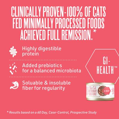 Show full view: Tiki Cat Veterinary Solutions GI-Health Trial Variety Pack Grain-Free Wet Cat Food, 2.8-oz can, case of 3 slide 4 of 12