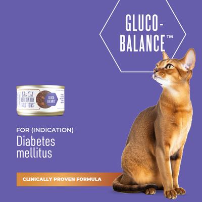 Show full view: Tiki Cat Veterinary Solutions Gluco-Balance Tuna & Tilapia Recipe Flaked Grain-Free Wet Cat Food, 2.8-oz can, case of 18 slide 3 of 12