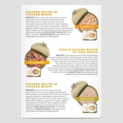 Show full view: Tiki Cat Veterinary Solutions pH-Balance Trial Variety Pack Grain-Free Wet Cat Food, 2.8-oz can, case of 3 slide 6 of 12