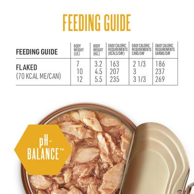 Show full view: Tiki Cat Veterinary Solutions pH-Balance Tuna & Salmon Recipe Flaked Grain-Free Wet Cat Food, 2.8-oz can, case of 18 slide 9 of 12