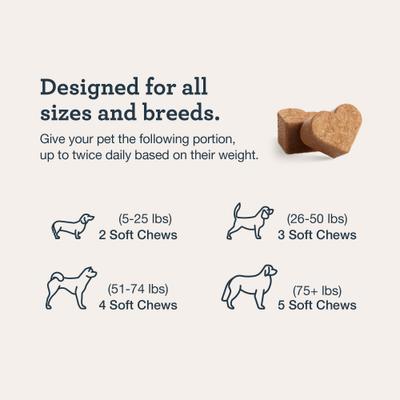 Show full view: Kradle 3-in-1 Pre + Post + Probiotic Salmon Flavor Chew Supplement for Dogs, 90 count slide 8 of 11