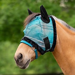 Kensington Protective Products Mini & Pony Fly Mask with Soft Ears & Fleece Trim, Atlantis, Pony slide 2 of 6