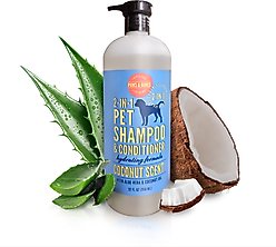 PAWS & BONES 2-in-1 Dog & Cat Shampoo & Conditioner, Coconut Scented, 32-fl oz bottle