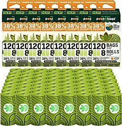 The Original Poop Bags USDA Certified Biobased Rolls, Orange Scented, 960 count