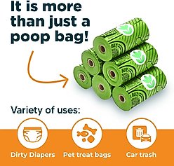 The Original Poop Bags USDA Certified Biobased Rolls, Orange Scented, 960 count slide 2 of 6