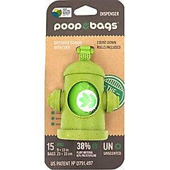 The Original Poop Bags USDA Biobased Hydrant Dispenser, Green, Large, 15 count