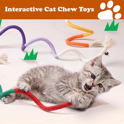 Show full view: Lovely Caves Teething Cat Rope Toy, 3 count slide 3 of 7