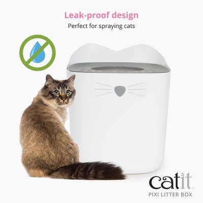 Show full view: Catit PIXI Cat Litter Box, Grey slide 5 of 7