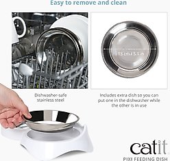 Catit PIXI Cat Bowl, White slide 2 of 6