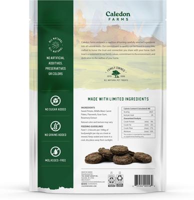 Show full view: Caledon Farms Harvest Biscuits Carrot & Alfalfa Recipe Horse Treats, 32-oz bag slide 2 of 3