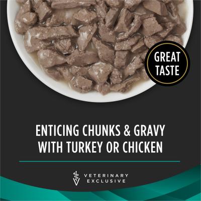 Show full view: Purina Pro Plan Veterinary Diets EN Savory Selects in Gravy Chicken & Turkey Variety Pack Wet Cat Food, 5.5-oz, case of 24 slide 3 of 9