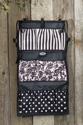 Mackey Equine Accessories Dandy Hanging Horse Tack Organizer, Black/White