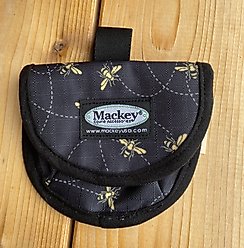 Mackey Equine Accessories Bee Mine Horse Treat Bag, Black/Yellow