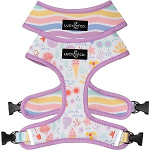 Lucy & Co. Life's a Beach Reversible Dog Harness, Large: 20 to 28-in chest
