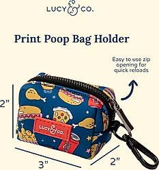 Lucy & Co. Red, White & BBQ Dog Poop Bag Holder slide 2 of 3