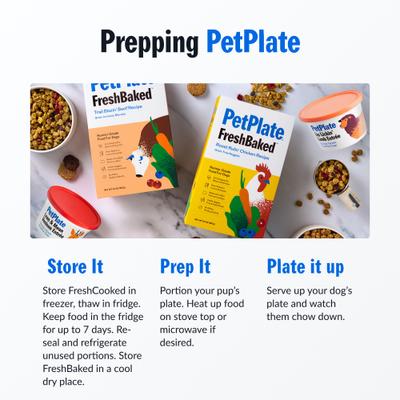 Show full view: PetPlate Human Grade Beef & Chicken Value Pack Fresh Wet & Air-Dried Baked Dry Dog Food, 12-oz cup, case of 10 slide 7 of 11