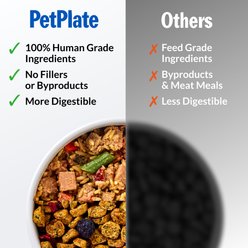 PetPlate Human Grade Chicken & Turkey Variety Pack Fresh Wet & Air-Dried Baked Dry Dog Food, 12-oz cup, case of 4 slide 2 of 8