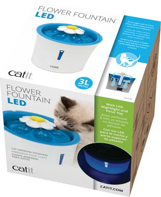 Show full view: Catit Flower LED Nightlight Cat Fountain slide 2 of 9