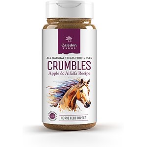 Caledon Farms Crumbles Apple & Alfalfa Recipe Horse Treats, 10.6-oz bag