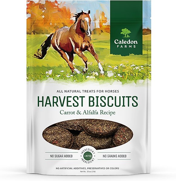Caledon Farms Harvest Biscuits Apple & Alfalfa Recipe Horse Treats, 32-oz bag