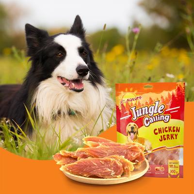 Show full view: Jungle Calling Chicken Jerky High-Protein Dog Treats, 10.6-oz bag slide 9 of 12