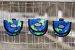 Mackey Equine Accessories Flying Frogs Horse Treat Bag, Blue/Green