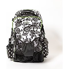 Mackey Equine Accessories Dandy Equestrian Backpack, Black/White