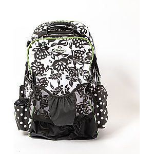 Mackey Equine Accessories Dandy Equestrian Backpack, Black/White