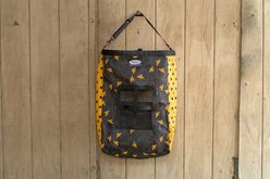Mackey Equine Accessories Bee Mine Horse Hay Bag, Black/Yellow