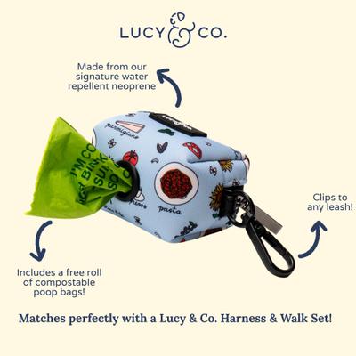 Show full view: Lucy & Co. Italian Vacay Dog Poop Bag Holder slide 3 of 3