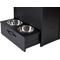 Show in main carousel: New Age Pet ECOFLEX Double Dog Bowl, Espresso Black slide 10 of 12