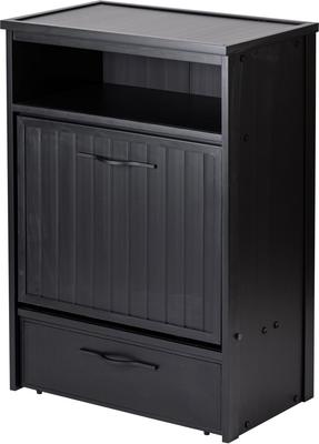 Show full view: New Age Pet ECOFLEX Double Dog Bowl, Espresso Black slide 6 of 12