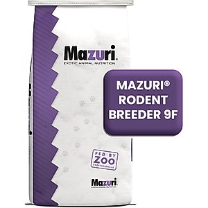 Mazuri Rodent Breeder 9F Cubes Rat & Mouse Food, 50-lb bag