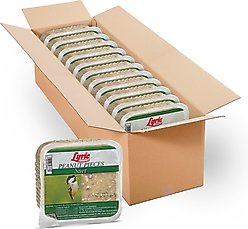 Lyric Peanut Pieces High Energy Suet Cake Wild Bird Food, 12-oz tray, 12 count