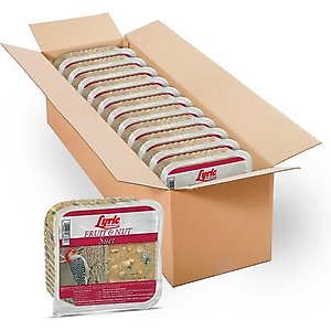 Lyric Fruit & Nut Suet Cakes Wild Bird Food, 12-oz tray, 12 count