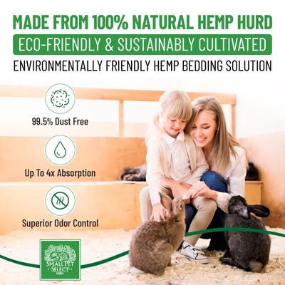 Show full view: Small Pet Select Hemp Hurd Ultra-Premium Small Pet Bedding, 6.6-lb bag slide 2 of 6