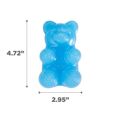 Show full view: Outward Hound Gummiez Bear 2-in-1 Dental Dog Chew & Treat Dispensing Game Toy, Blue slide 7 of 9