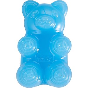 Outward Hound Gummiez Bear 2-in-1 Dental Dog Chew & Treat Dispensing Game Toy, Blue