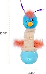 Catstages Electronic Dancing Ostrich Interactive Plush Cat Toy, Blue slide 2 of 7