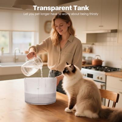 Show full view: Sharper Image AuroraFlow Cordless Dog Water Fountain, White, 2-L slide 7 of 9